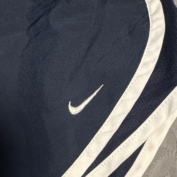 Nike Women's Dark Blue Athletic Shorts with Light Trim - Picture 2 of 4